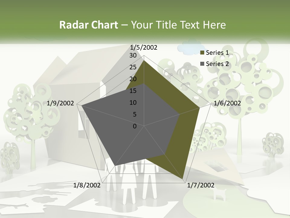 A Group Of People Standing In Front Of A House PowerPoint Template