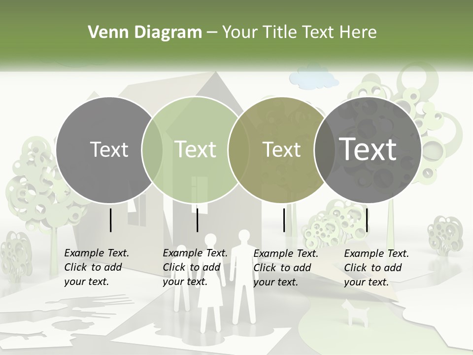 A Group Of People Standing In Front Of A House PowerPoint Template