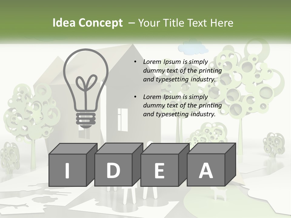 A Group Of People Standing In Front Of A House PowerPoint Template