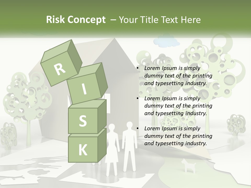 A Group Of People Standing In Front Of A House PowerPoint Template