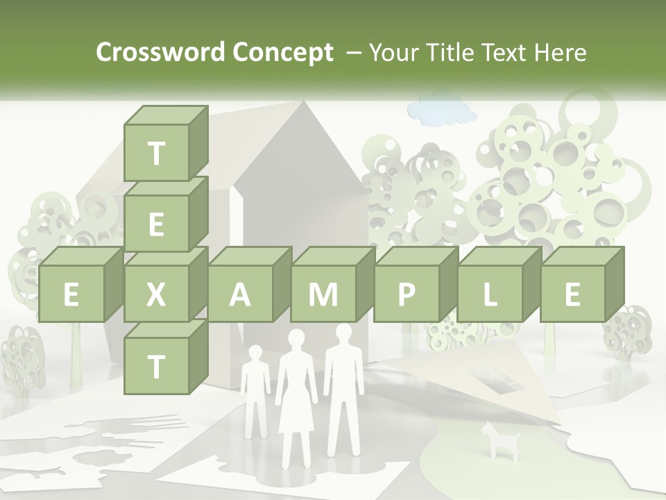 A Group Of People Standing In Front Of A House PowerPoint Template