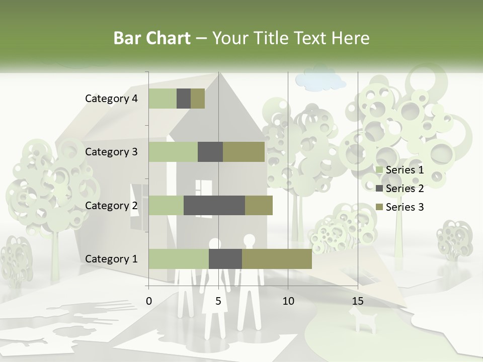 A Group Of People Standing In Front Of A House PowerPoint Template
