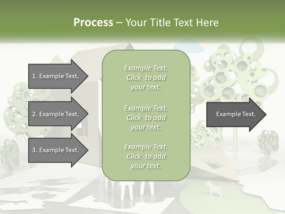 A Group Of People Standing In Front Of A House PowerPoint Template