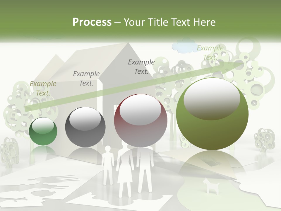 A Group Of People Standing In Front Of A House PowerPoint Template