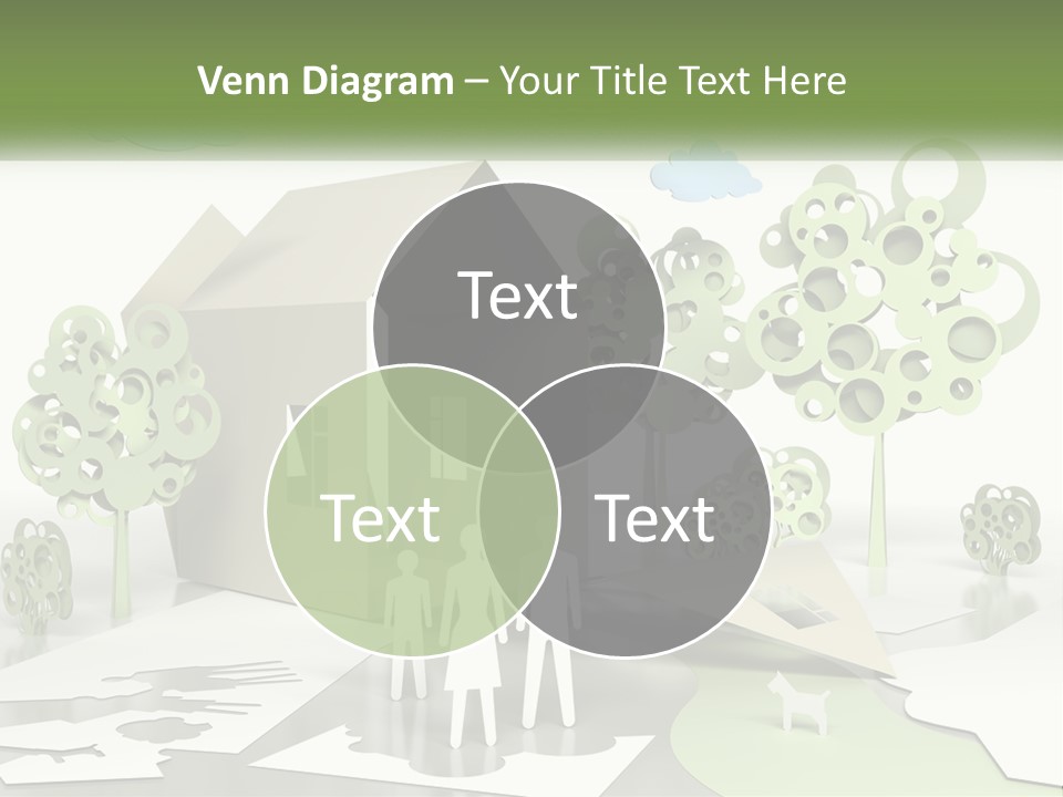 A Group Of People Standing In Front Of A House PowerPoint Template