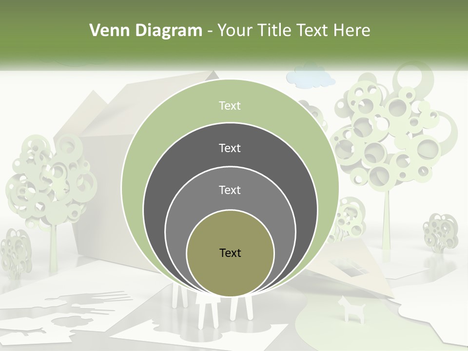 A Group Of People Standing In Front Of A House PowerPoint Template