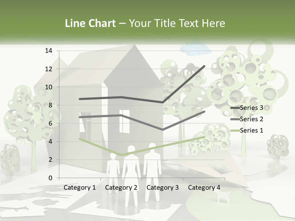 A Group Of People Standing In Front Of A House PowerPoint Template
