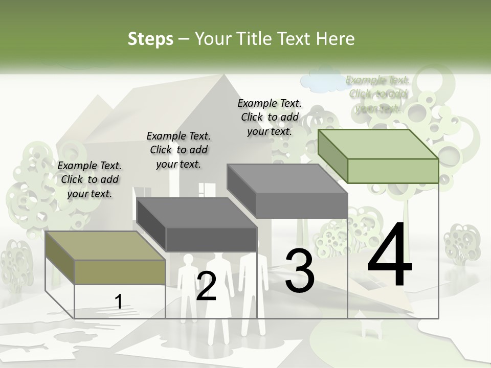 A Group Of People Standing In Front Of A House PowerPoint Template