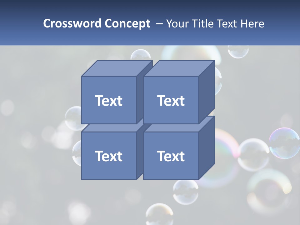 A Bunch Of Soap Bubbles Floating In The Air PowerPoint Template