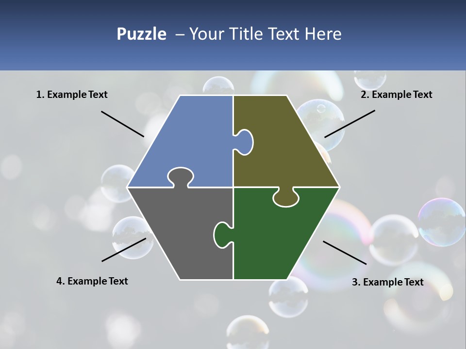 A Bunch Of Soap Bubbles Floating In The Air PowerPoint Template