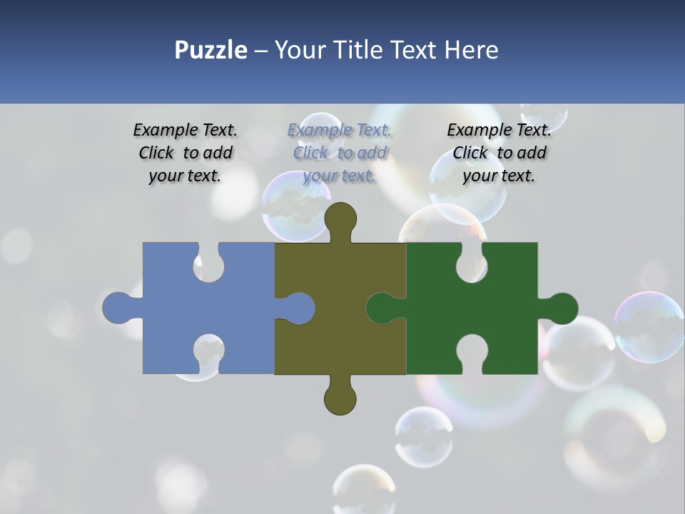 A Bunch Of Soap Bubbles Floating In The Air PowerPoint Template