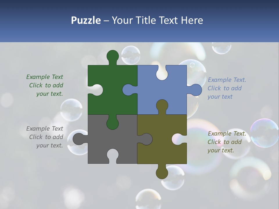 A Bunch Of Soap Bubbles Floating In The Air PowerPoint Template