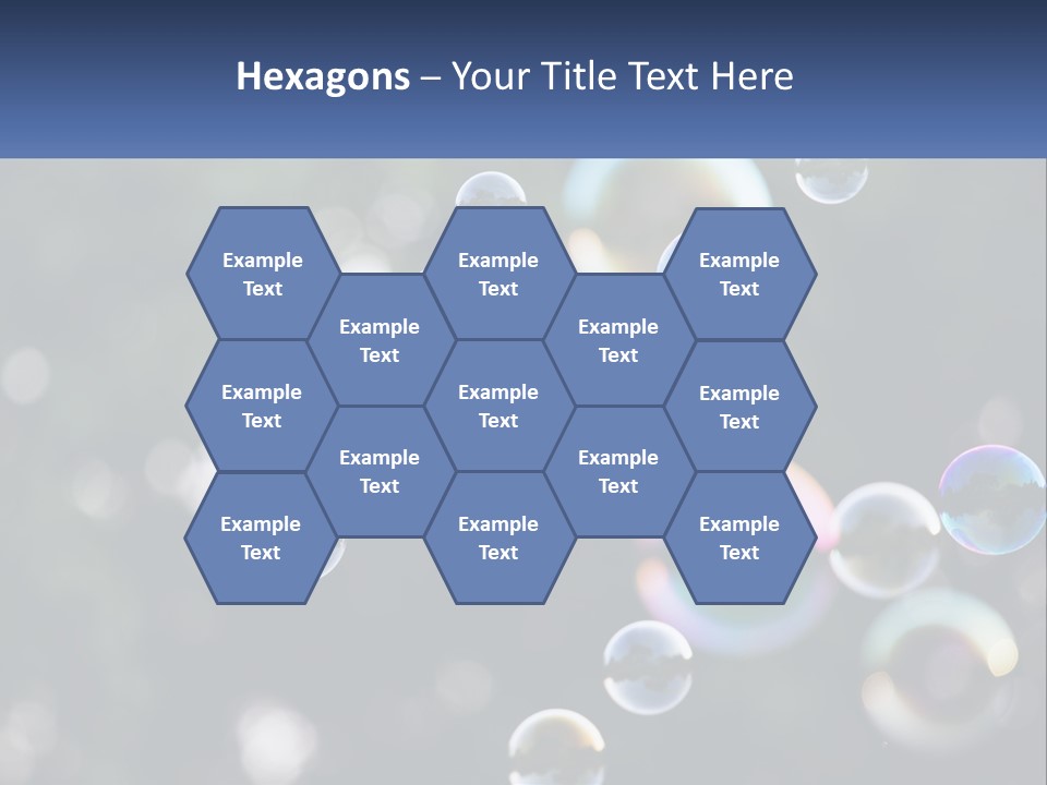 A Bunch Of Soap Bubbles Floating In The Air PowerPoint Template