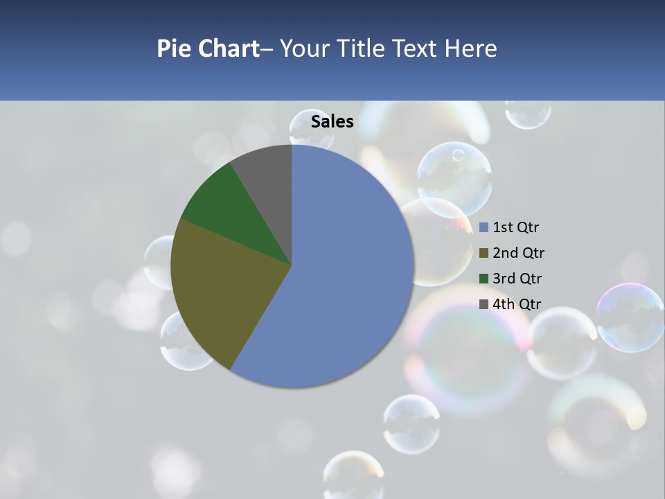 A Bunch Of Soap Bubbles Floating In The Air PowerPoint Template