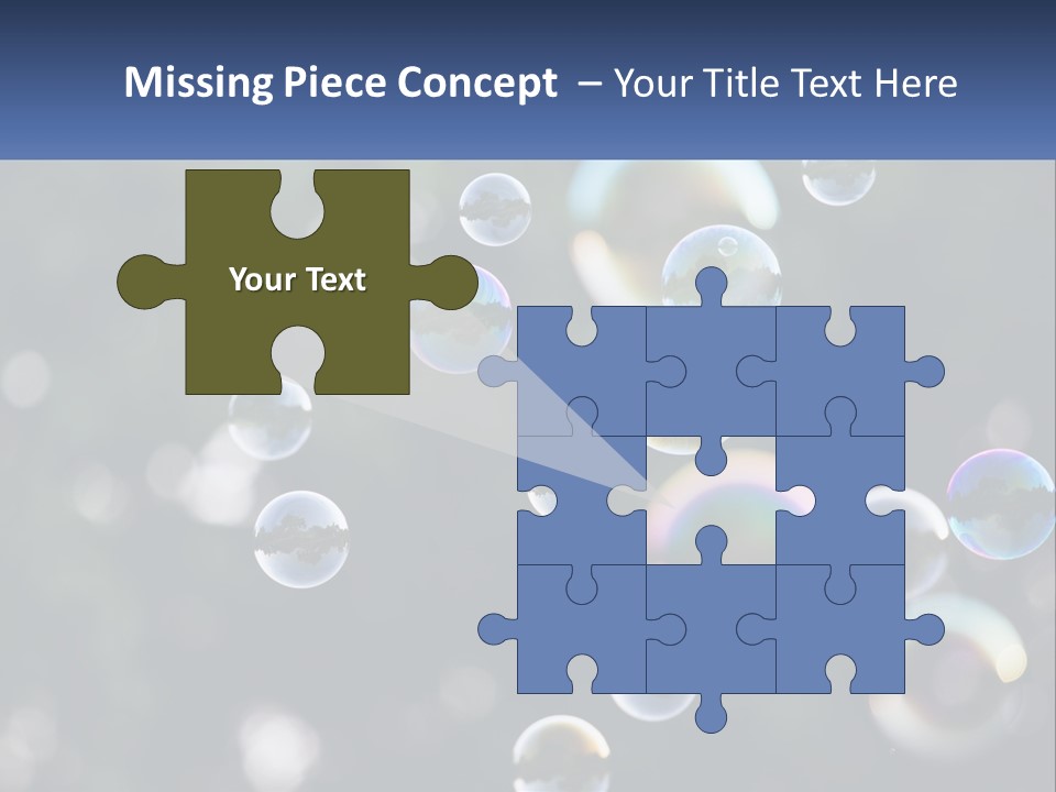 A Bunch Of Soap Bubbles Floating In The Air PowerPoint Template