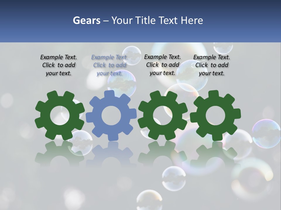 A Bunch Of Soap Bubbles Floating In The Air PowerPoint Template