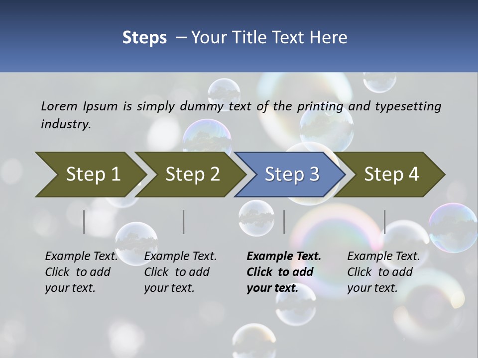 A Bunch Of Soap Bubbles Floating In The Air PowerPoint Template
