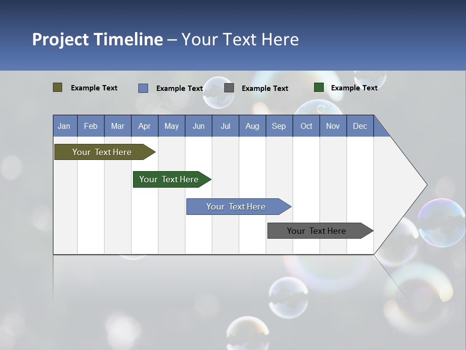 A Bunch Of Soap Bubbles Floating In The Air PowerPoint Template