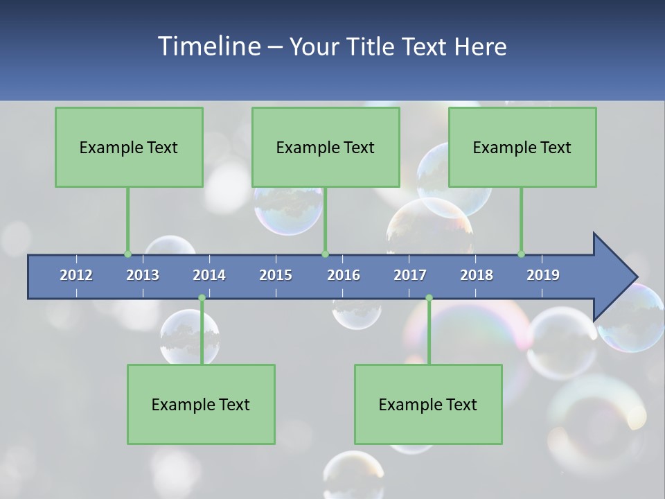 A Bunch Of Soap Bubbles Floating In The Air PowerPoint Template