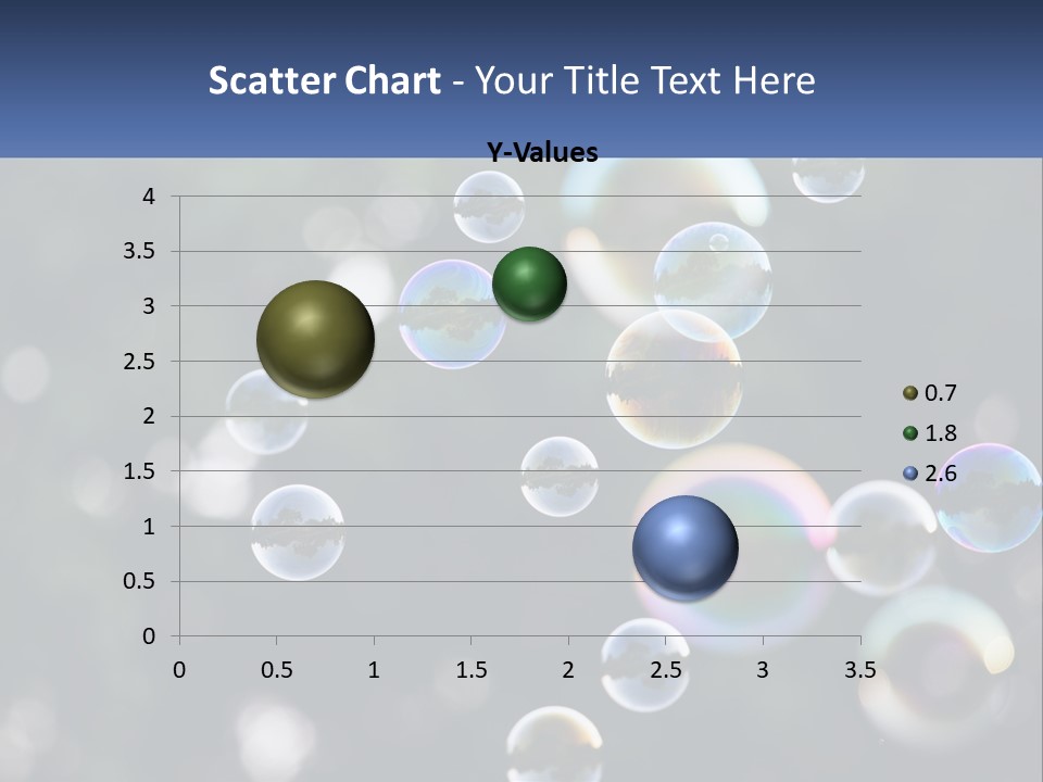 A Bunch Of Soap Bubbles Floating In The Air PowerPoint Template