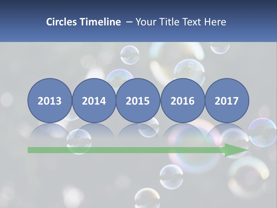 A Bunch Of Soap Bubbles Floating In The Air PowerPoint Template