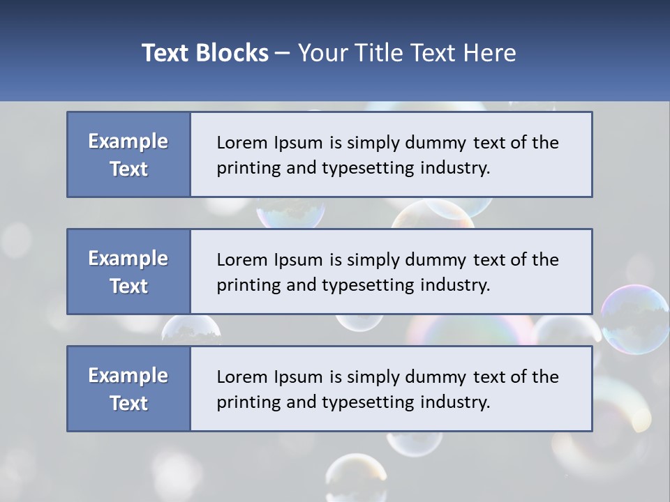 A Bunch Of Soap Bubbles Floating In The Air PowerPoint Template