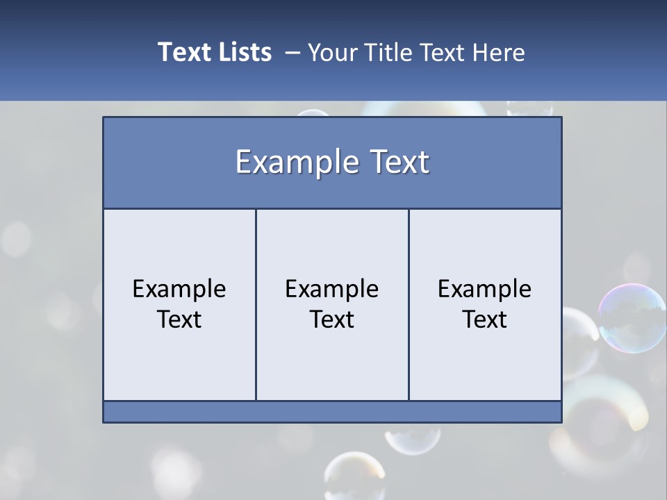 A Bunch Of Soap Bubbles Floating In The Air PowerPoint Template