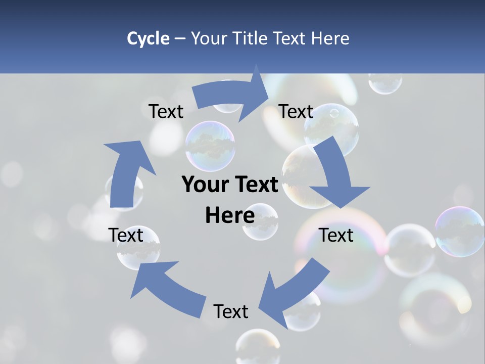 A Bunch Of Soap Bubbles Floating In The Air PowerPoint Template