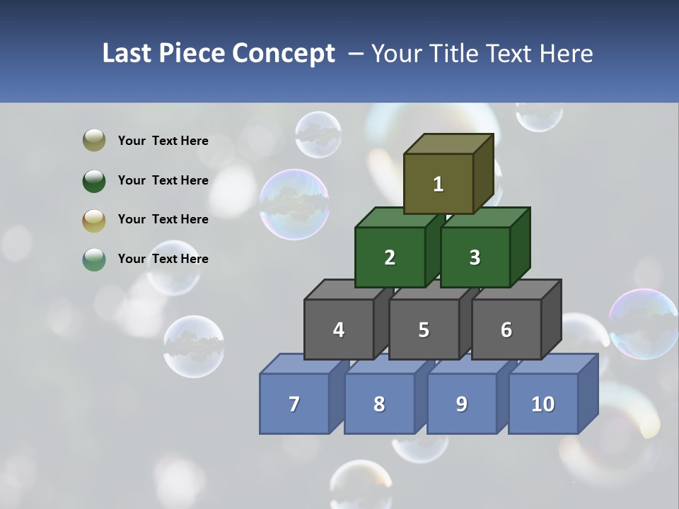 A Bunch Of Soap Bubbles Floating In The Air PowerPoint Template