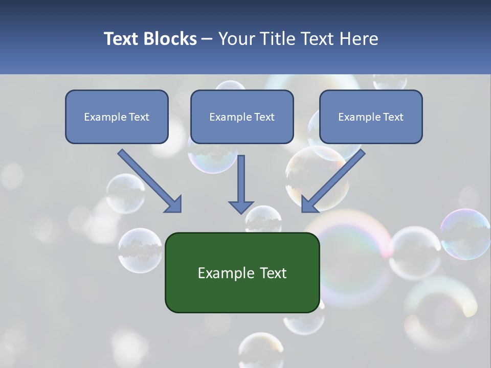 A Bunch Of Soap Bubbles Floating In The Air PowerPoint Template