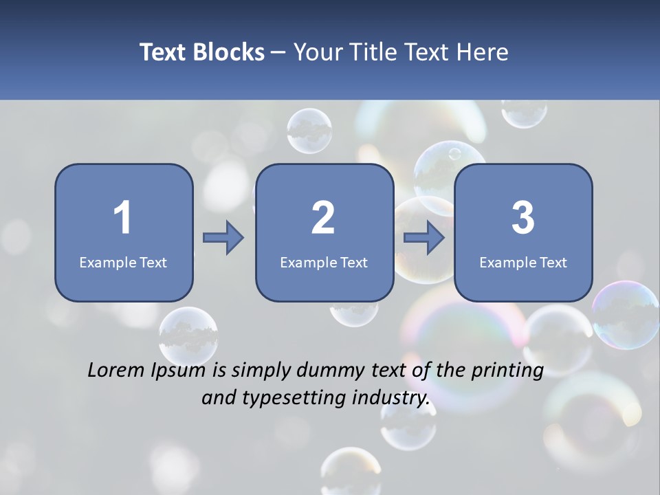 A Bunch Of Soap Bubbles Floating In The Air PowerPoint Template