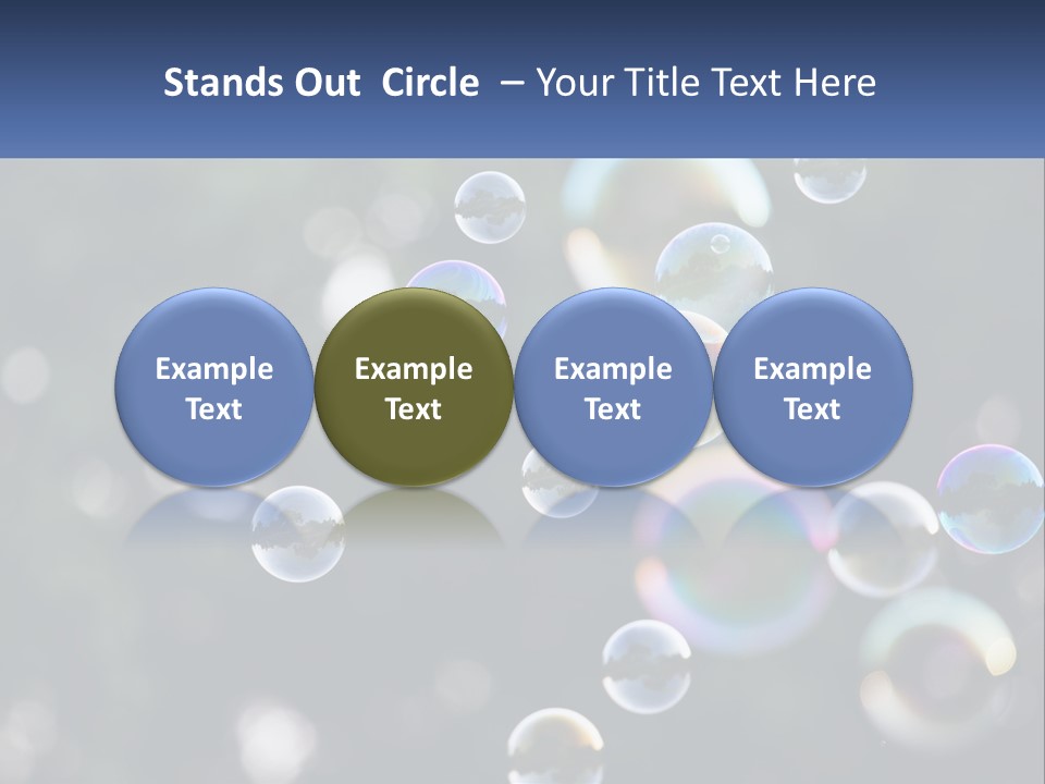 A Bunch Of Soap Bubbles Floating In The Air PowerPoint Template