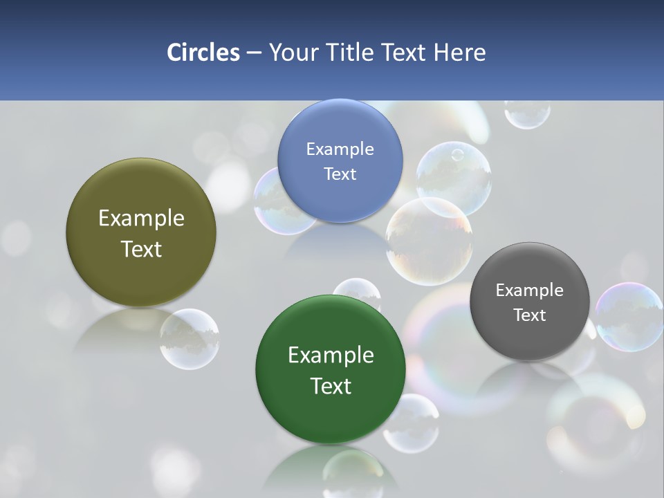 A Bunch Of Soap Bubbles Floating In The Air PowerPoint Template