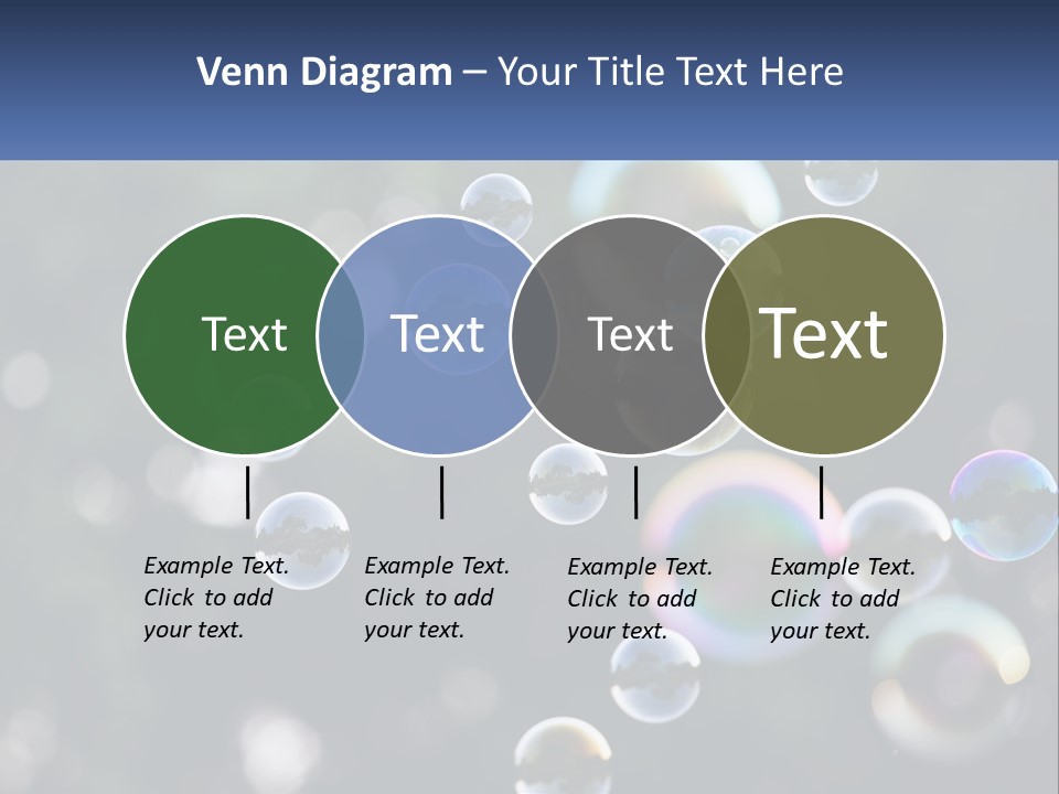 A Bunch Of Soap Bubbles Floating In The Air PowerPoint Template