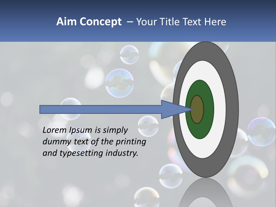 A Bunch Of Soap Bubbles Floating In The Air PowerPoint Template