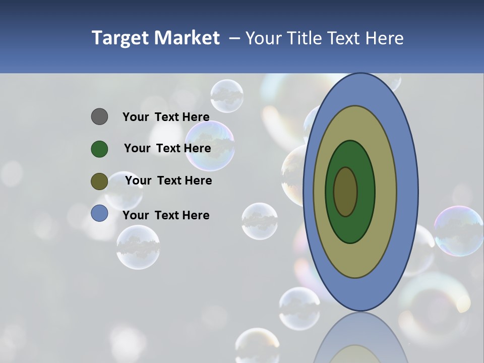 A Bunch Of Soap Bubbles Floating In The Air PowerPoint Template