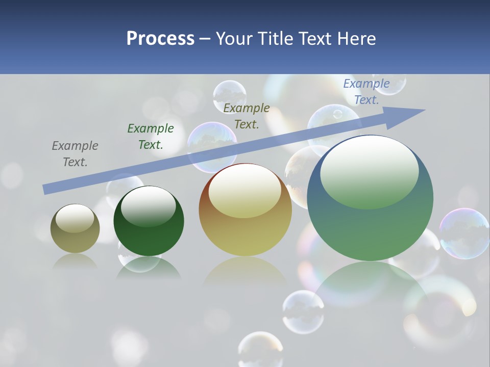 A Bunch Of Soap Bubbles Floating In The Air PowerPoint Template