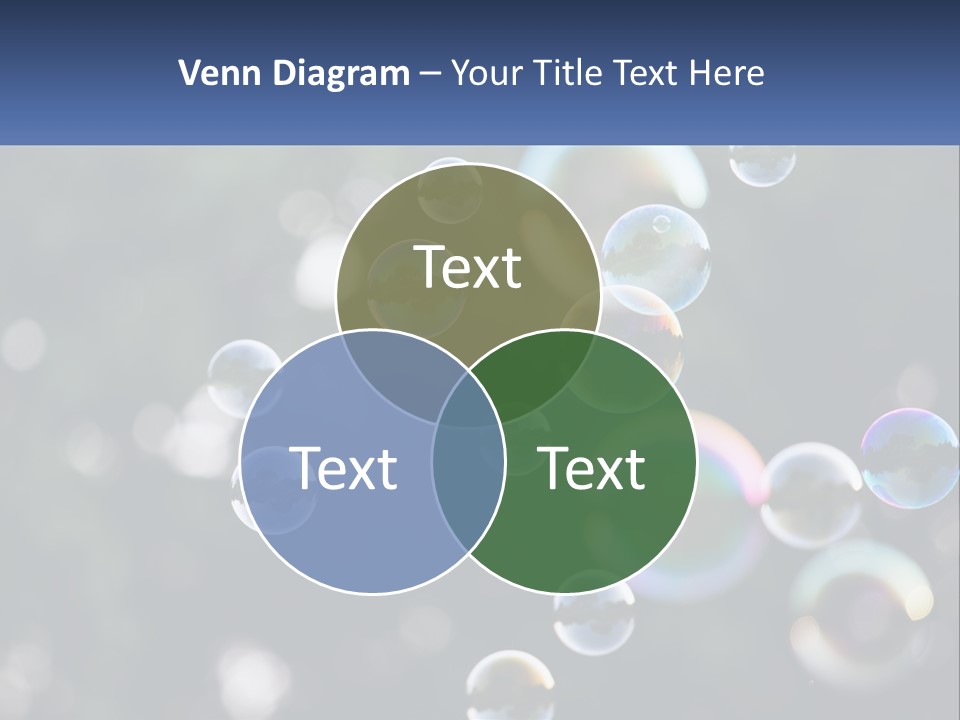 A Bunch Of Soap Bubbles Floating In The Air PowerPoint Template