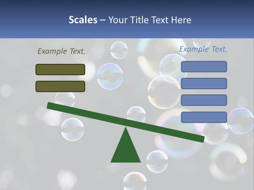 A Bunch Of Soap Bubbles Floating In The Air PowerPoint Template
