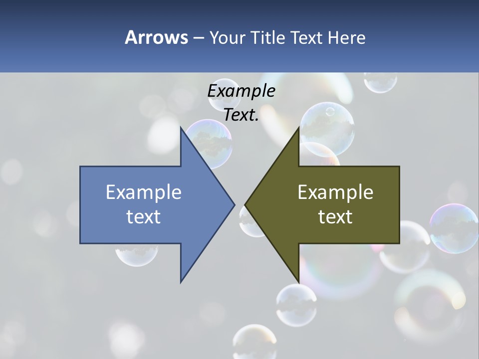 A Bunch Of Soap Bubbles Floating In The Air PowerPoint Template