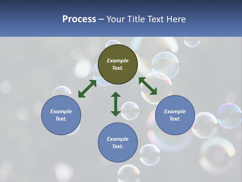 A Bunch Of Soap Bubbles Floating In The Air PowerPoint Template