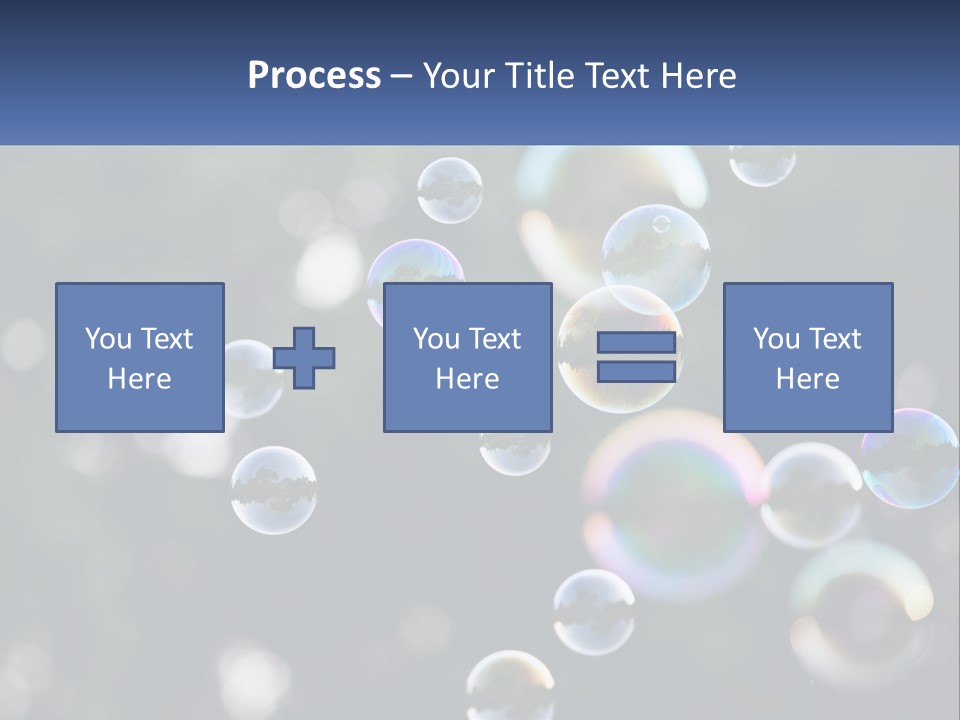 A Bunch Of Soap Bubbles Floating In The Air PowerPoint Template