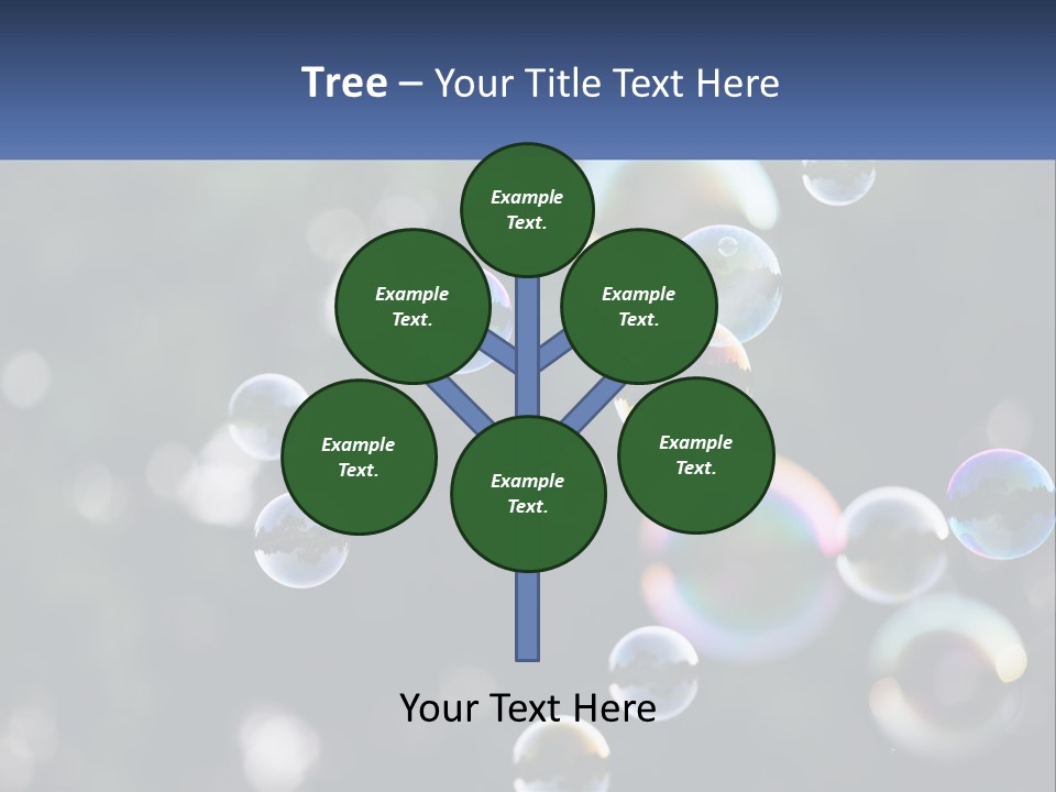 A Bunch Of Soap Bubbles Floating In The Air PowerPoint Template