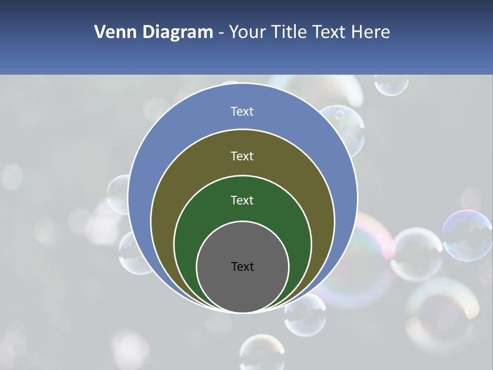 A Bunch Of Soap Bubbles Floating In The Air PowerPoint Template