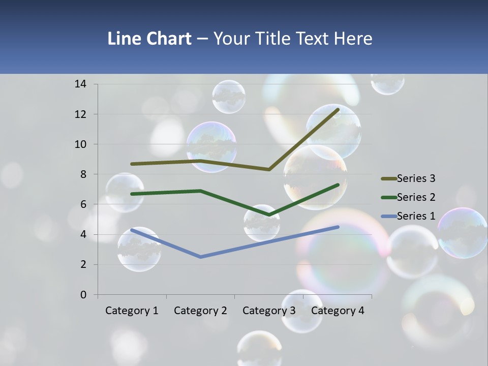 A Bunch Of Soap Bubbles Floating In The Air PowerPoint Template
