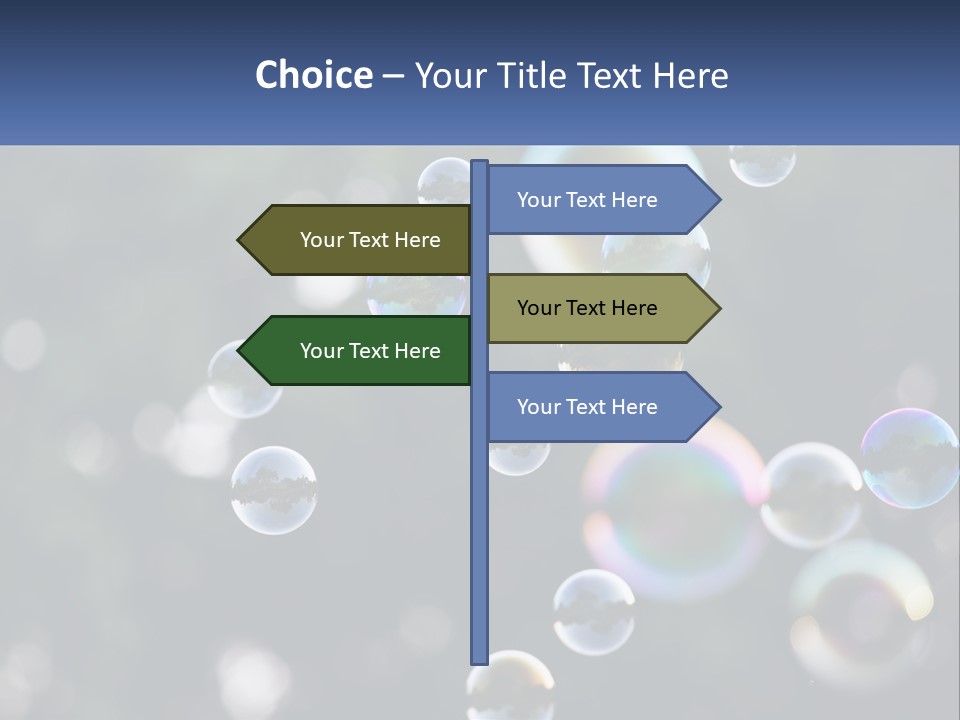 A Bunch Of Soap Bubbles Floating In The Air PowerPoint Template