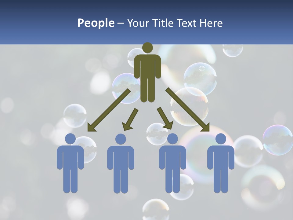 A Bunch Of Soap Bubbles Floating In The Air PowerPoint Template