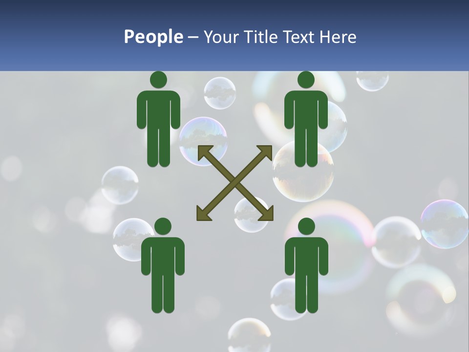 A Bunch Of Soap Bubbles Floating In The Air PowerPoint Template