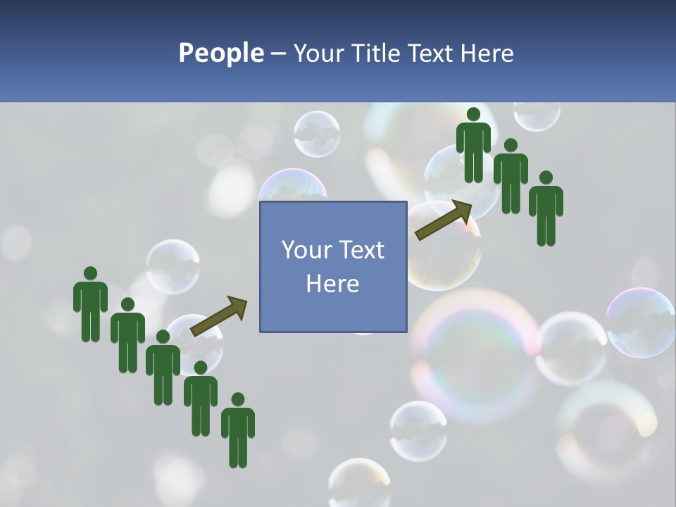 A Bunch Of Soap Bubbles Floating In The Air PowerPoint Template