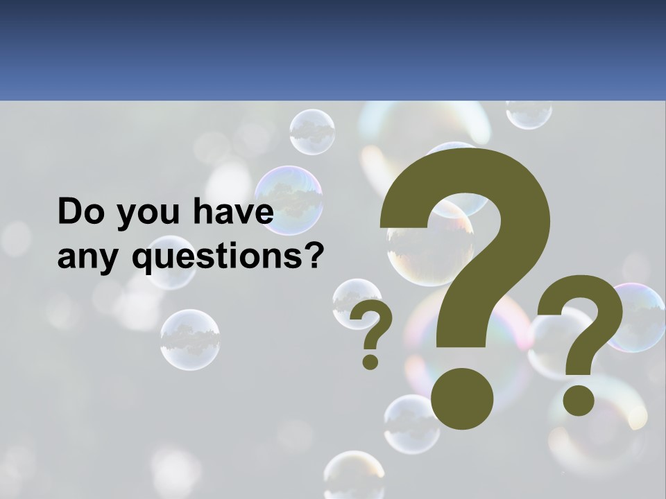 A Bunch Of Soap Bubbles Floating In The Air PowerPoint Template